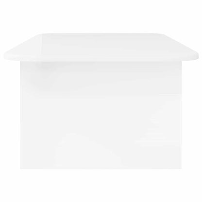 Coffee Table High Gloss White 93 x 53 x 33 cm Engineered Wood