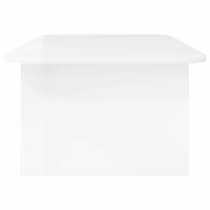 Coffee Table High Gloss White 93 x 53 x 33 cm Engineered Wood