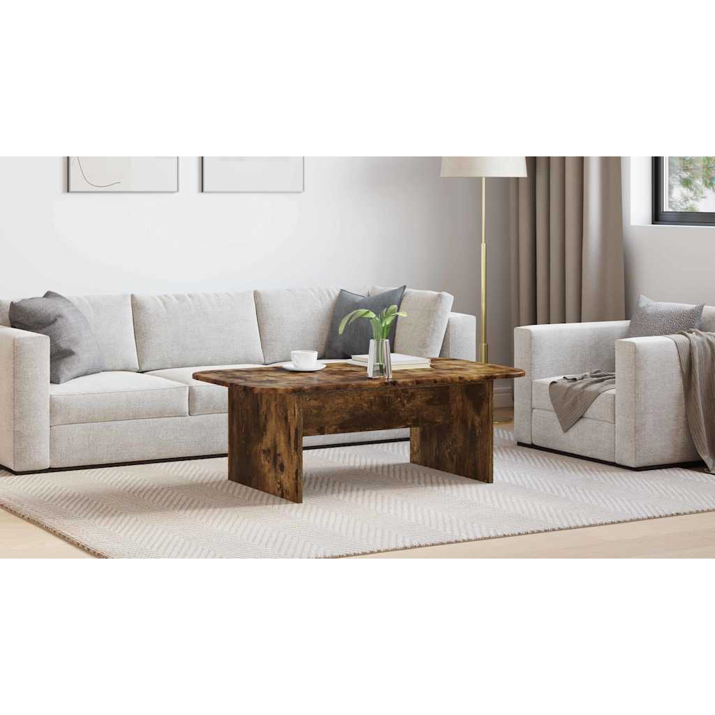 Coffee Table Smoked Oak 93 x 53 x 33 cm Engineered Wood