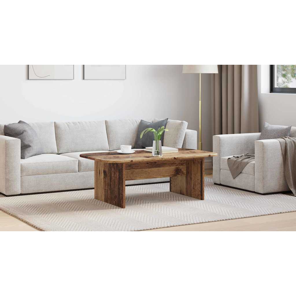 Coffee Table Old Wood 93 x 53 x 33 cm Engineered Wood