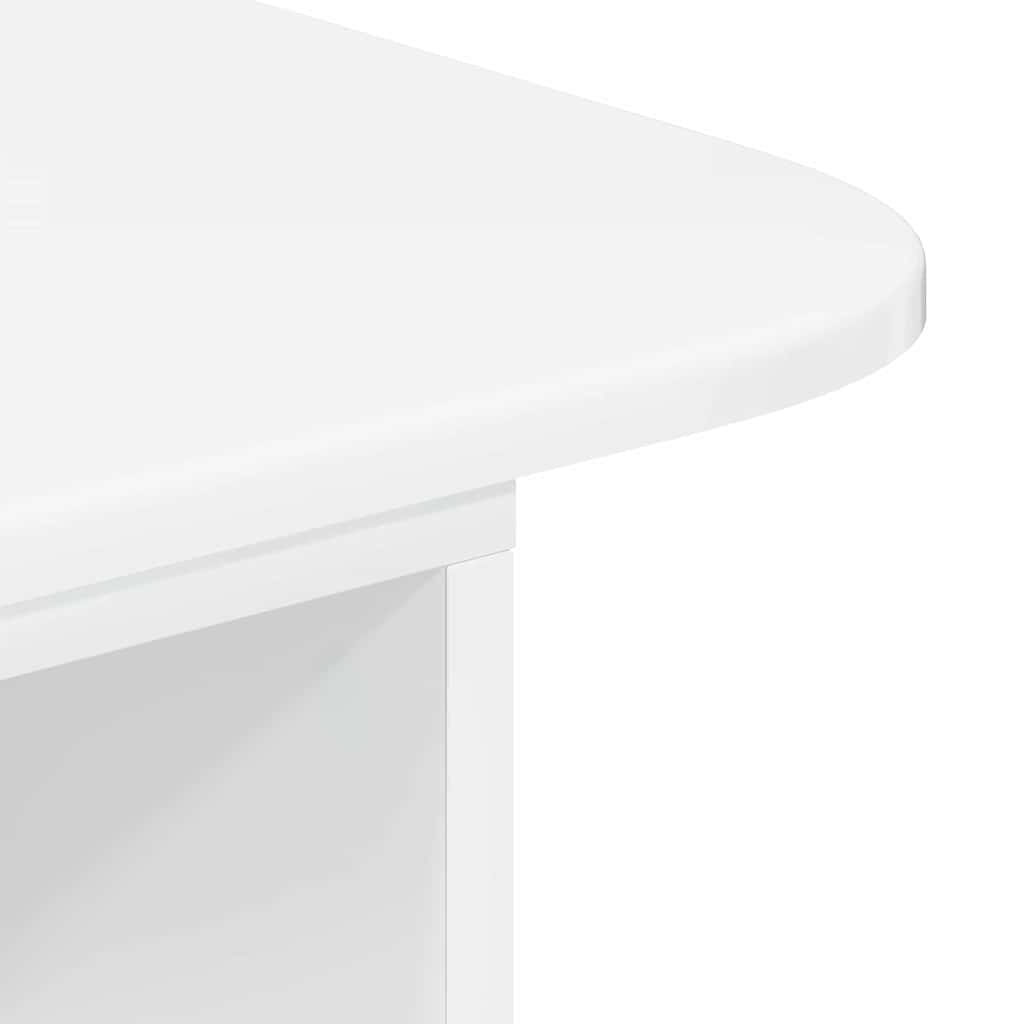 Console Table High Gloss White 93 x 40 x 75 cm Engineered Wood
