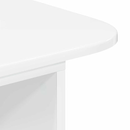 Console Table High Gloss White 93 x 40 x 75 cm Engineered Wood