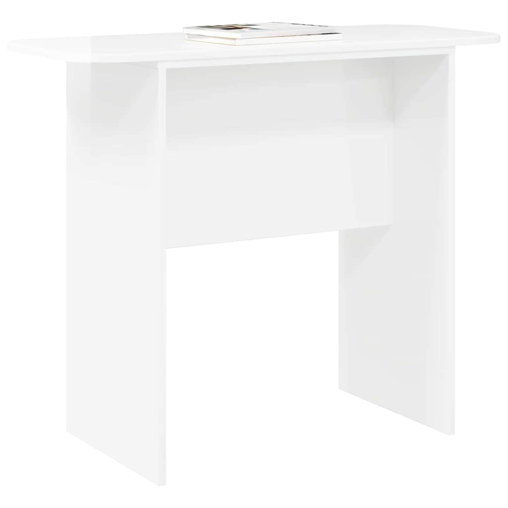 Console Table High Gloss White 93 x 40 x 75 cm Engineered Wood