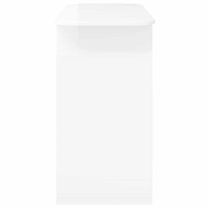 Console Table High Gloss White 93 x 40 x 75 cm Engineered Wood