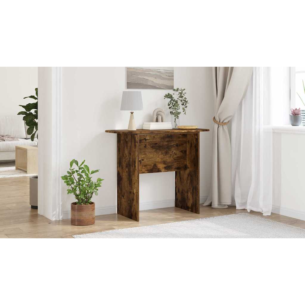 Console Table Smoked Oak 93 x 40 x 75 cm Engineered Wood