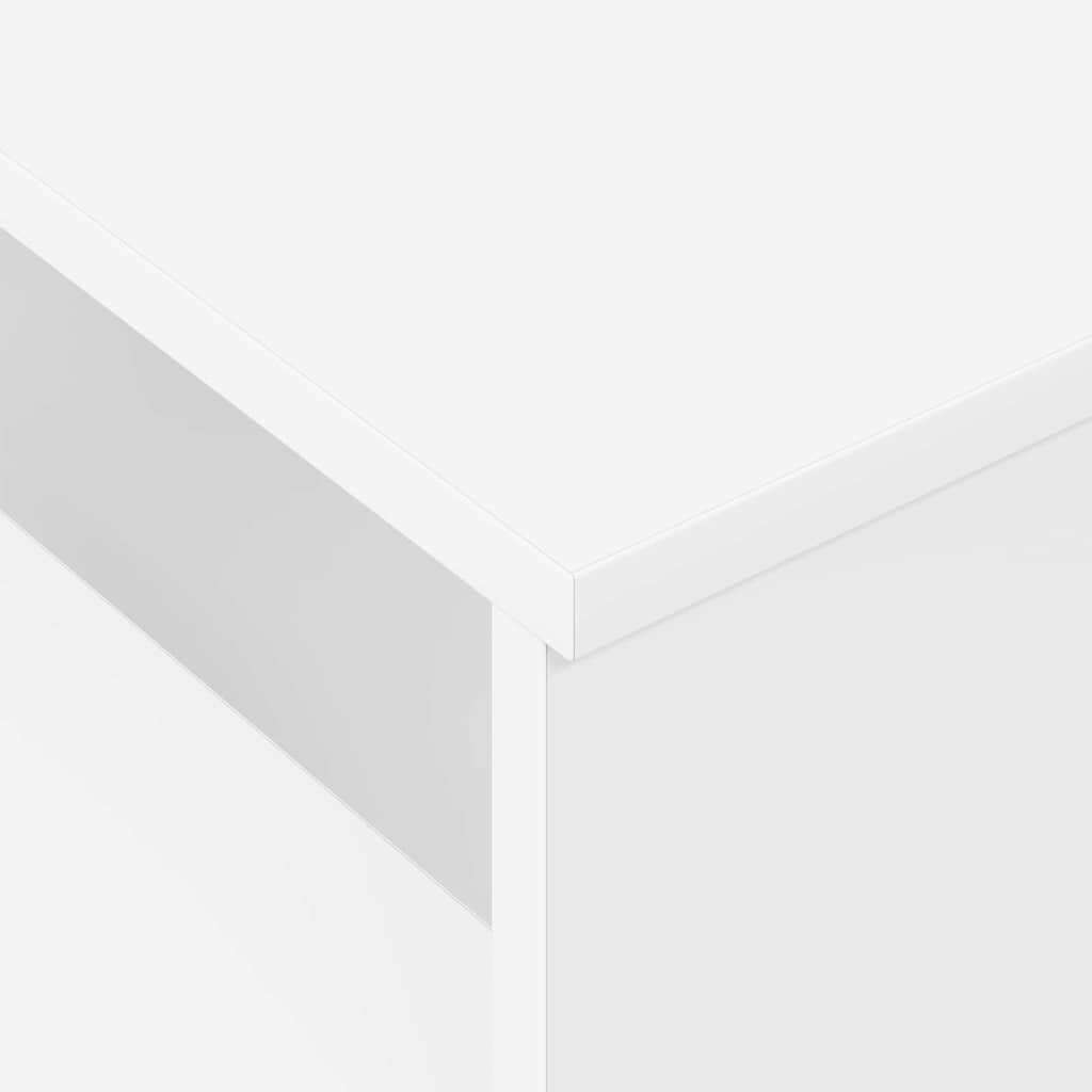 Console Table White 91.5 x 35 x 38.5 cm Engineered Wood