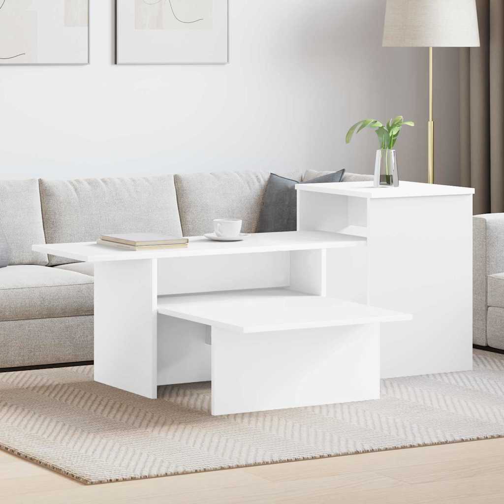 Console Table White 91.5 x 35 x 38.5 cm Engineered Wood