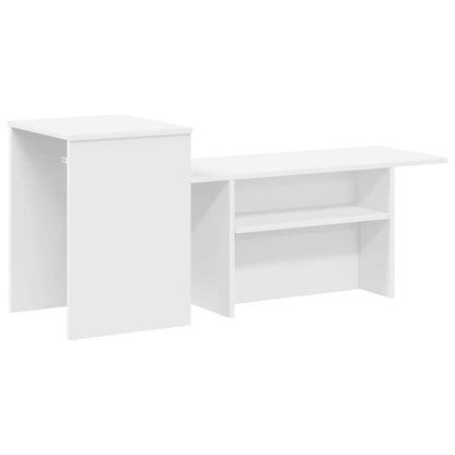 Console Table White 91.5 x 35 x 38.5 cm Engineered Wood