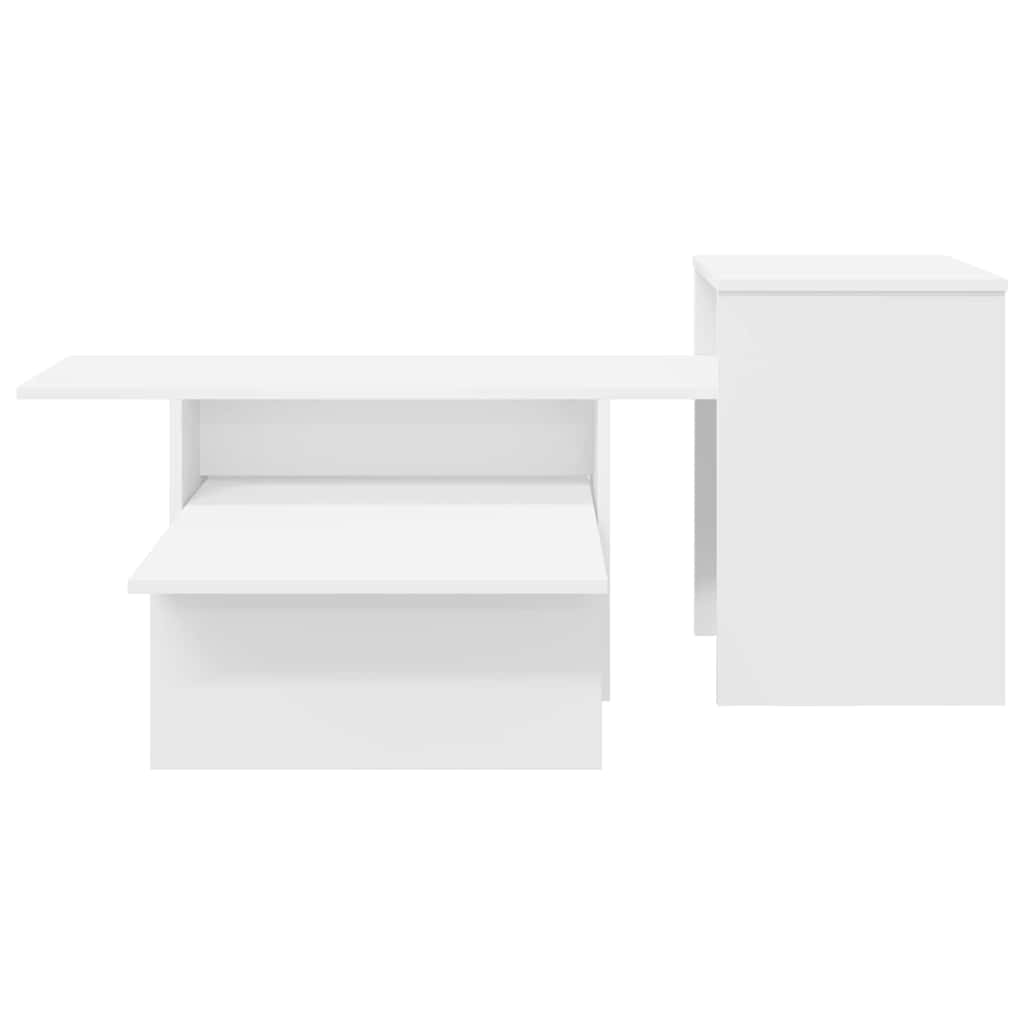 Console Table White 91.5 x 35 x 38.5 cm Engineered Wood