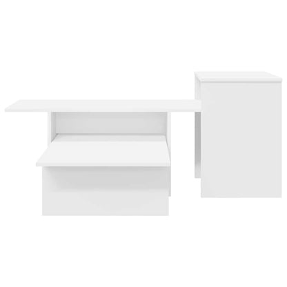 Console Table White 91.5 x 35 x 38.5 cm Engineered Wood