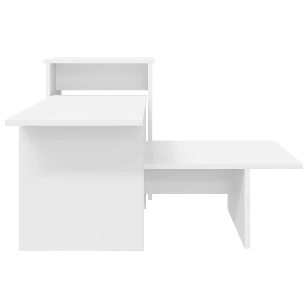 Console Table White 91.5 x 35 x 38.5 cm Engineered Wood