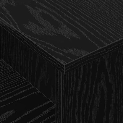 Console Table Black Oak 91.5 x 35 x 38.5 cm Engineered Wood