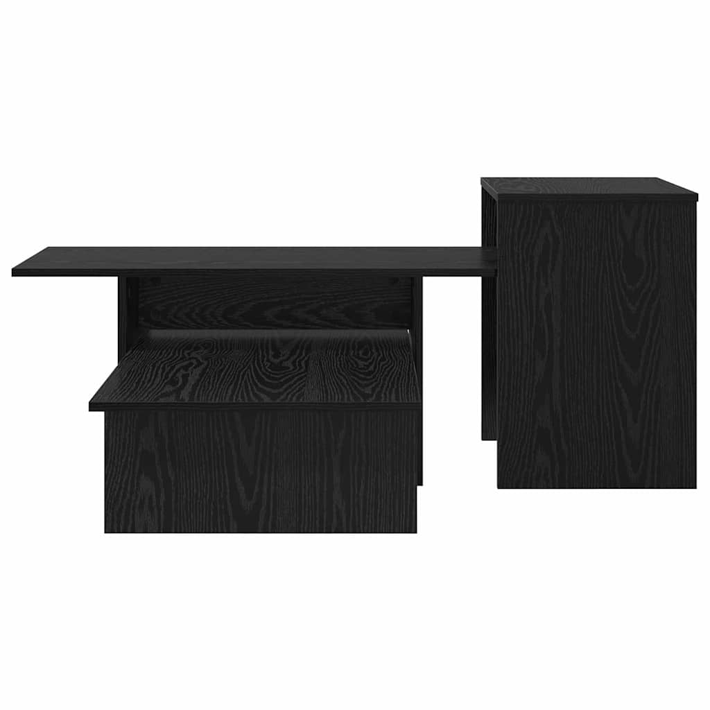 Console Table Black Oak 91.5 x 35 x 38.5 cm Engineered Wood