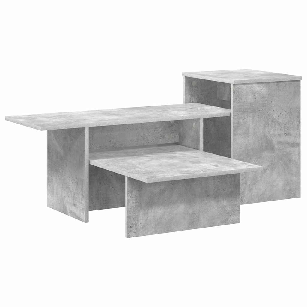 Console Table Concrete Grey 91.5 x 35 x 38.5 cm Engineered Wood
