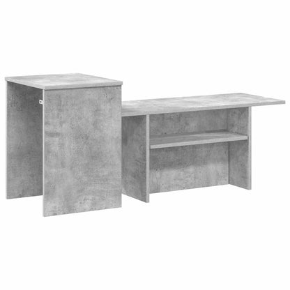 Console Table Concrete Grey 91.5 x 35 x 38.5 cm Engineered Wood