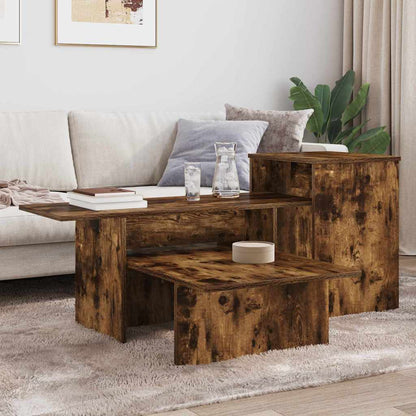 Console Table Smoked Oak 91.5 x 35 x 38.5 cm Engineered Wood