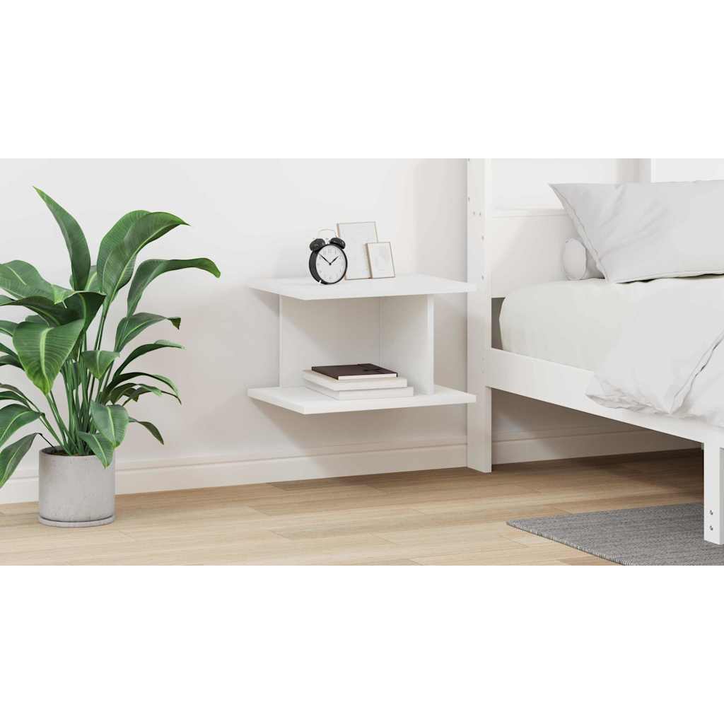 Bedside Table White 40 x 30 x 25 cm Engineered Wood