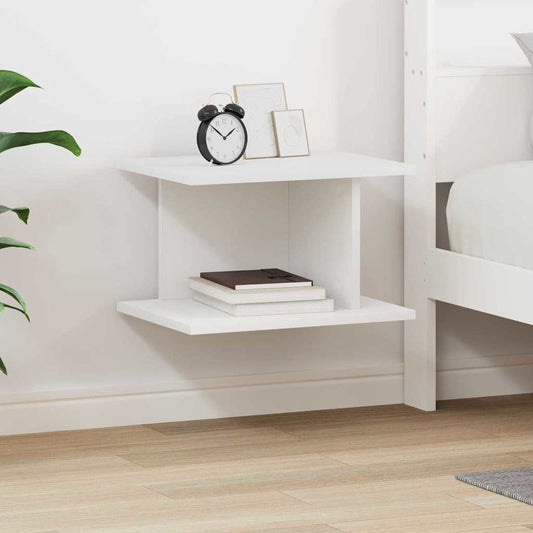 Bedside Table White 40 x 30 x 25 cm Engineered Wood