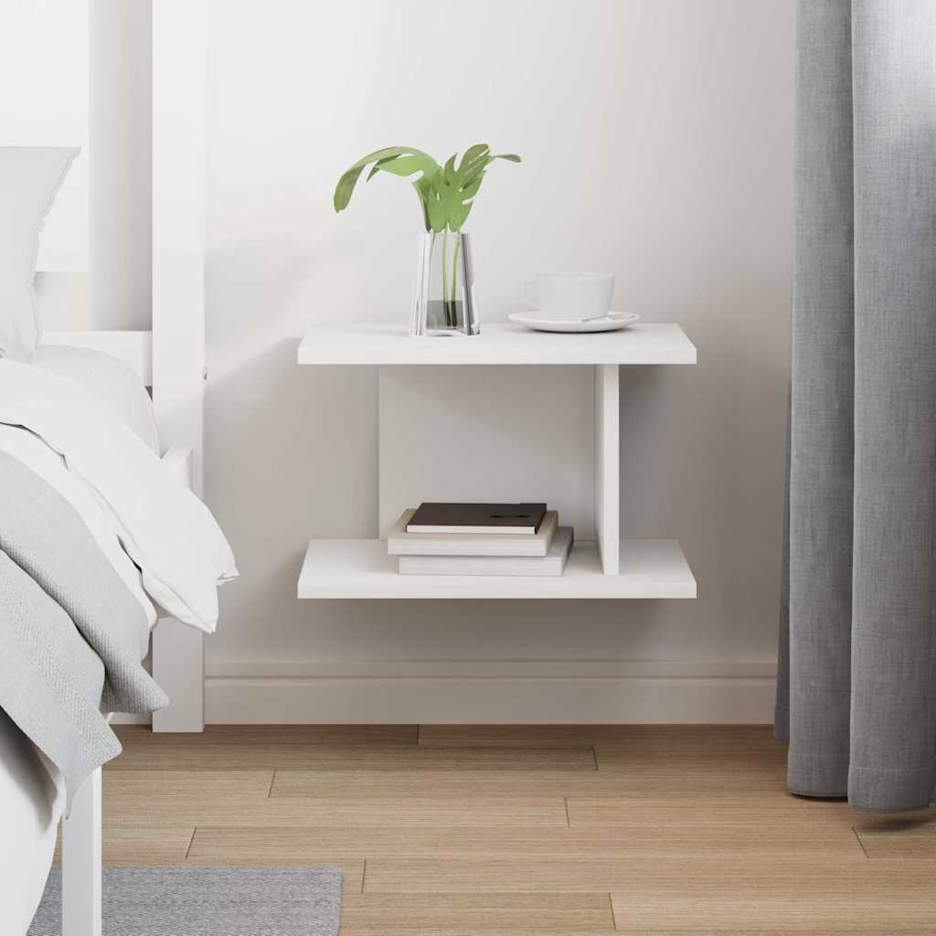 Bedside Table White 40 x 30 x 25 cm Engineered Wood