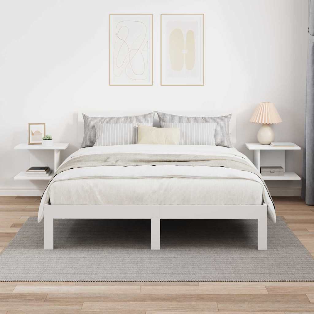 Bedside Table 2 pcs White 40 x 30 x 25 cm Engineered Wood