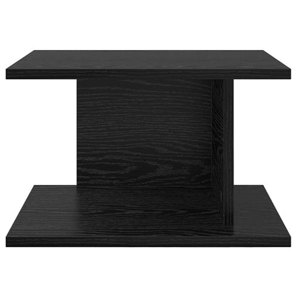 Bedside Table 2 pcs Black Oak 40 x 30 x 25 cm Engineered Wood