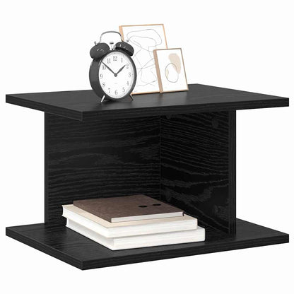 Bedside Table 2 pcs Black Oak 40 x 30 x 25 cm Engineered Wood