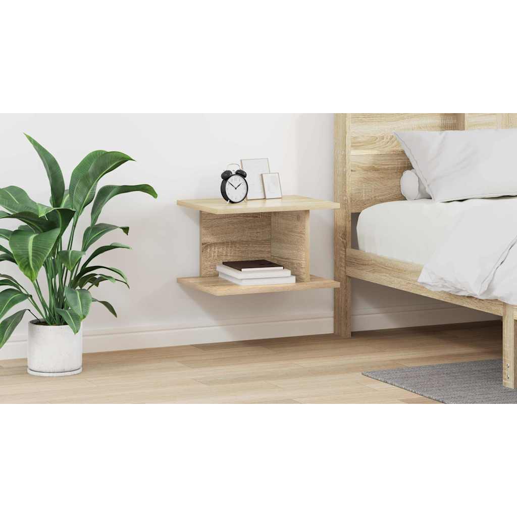 Bedside Table Sonoma Oak 40 x 30 x 25 cm Engineered Wood