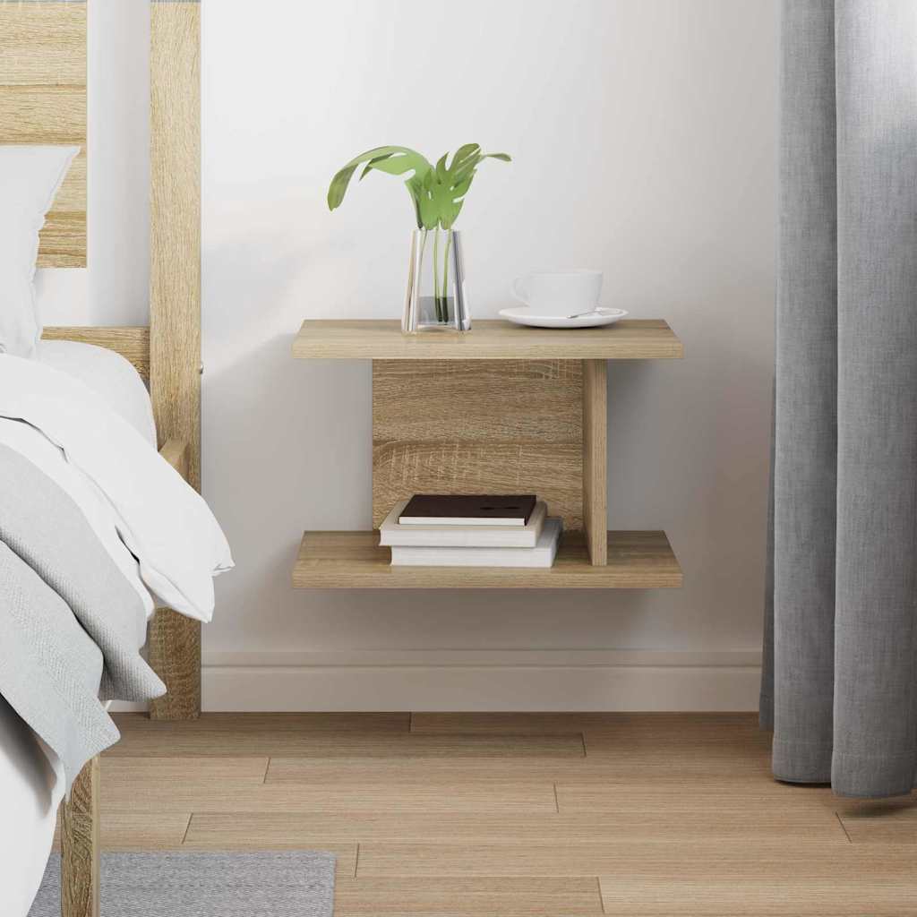 Bedside Table Sonoma Oak 40 x 30 x 25 cm Engineered Wood
