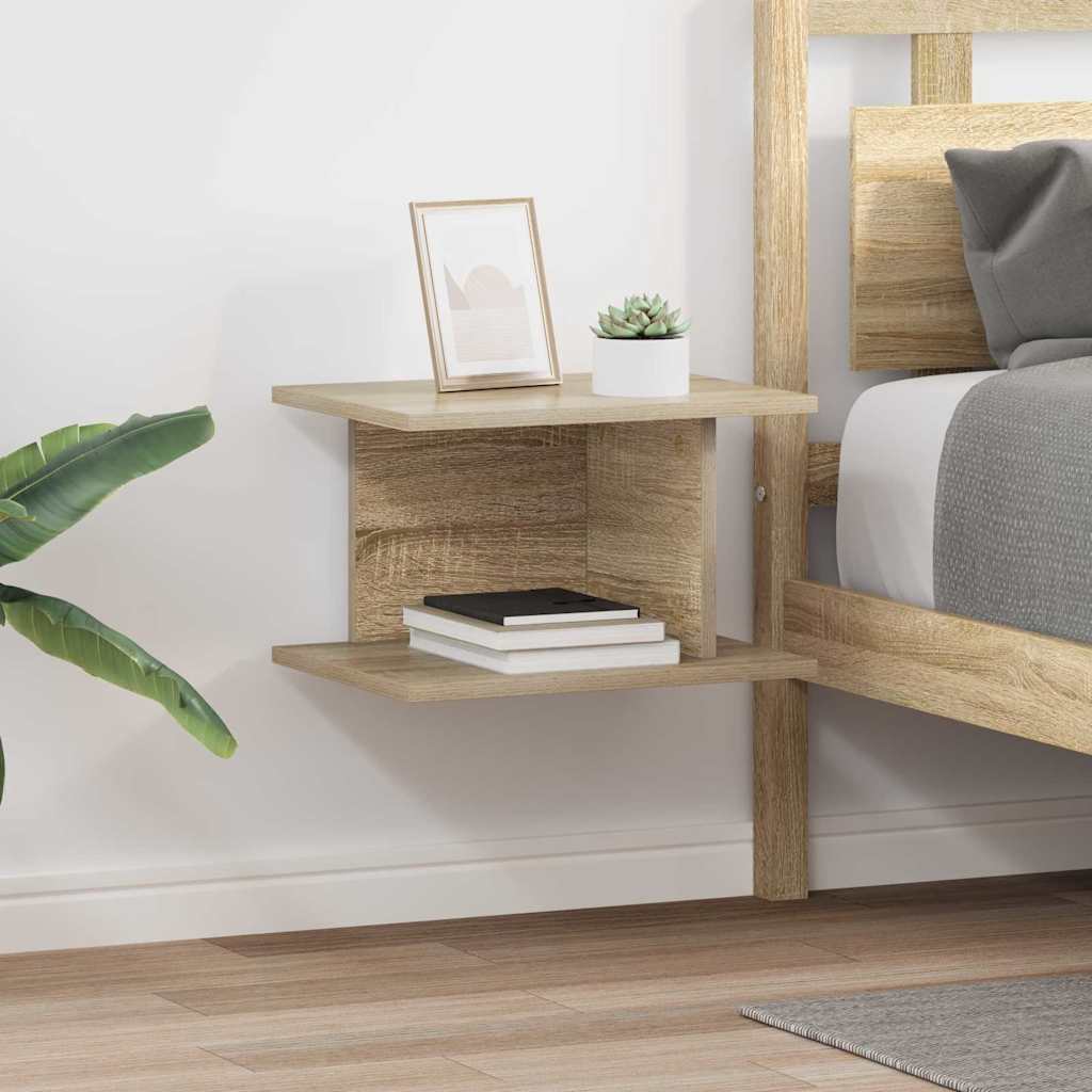 Bedside Table 2 pcs Sonoma Oak 40 x 30 x 25 cm Engineered Wood