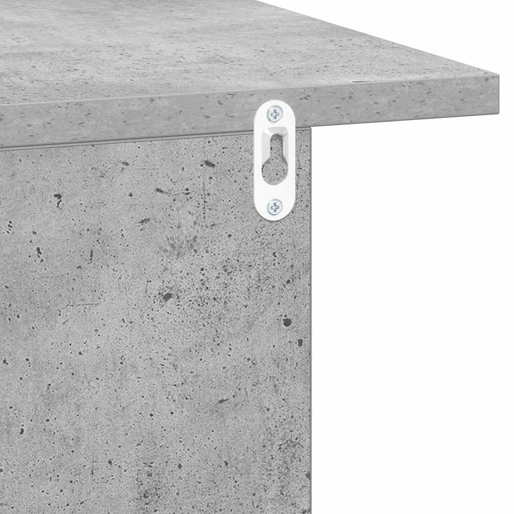 Bedside Table 2 pcs Concrete Grey 40 x 30 x 25 cm