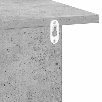 Bedside Table 2 pcs Concrete Grey 40 x 30 x 25 cm