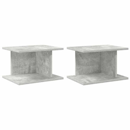 Bedside Table 2 pcs Concrete Grey 40 x 30 x 25 cm