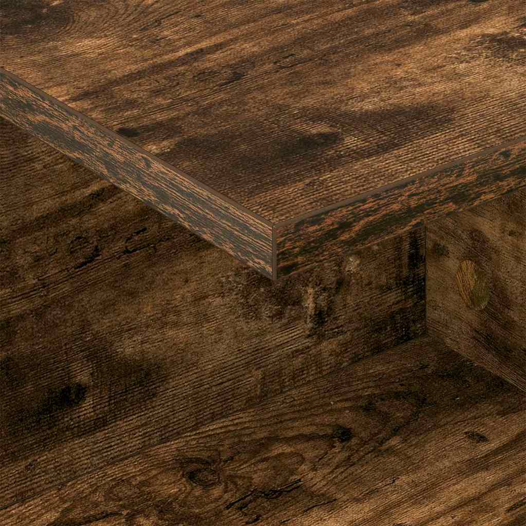 Bedside Table Smoked Oak 40 x 30 x 25 cm Engineered Wood