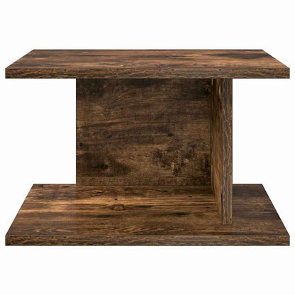Bedside Table Smoked Oak 40 x 30 x 25 cm Engineered Wood