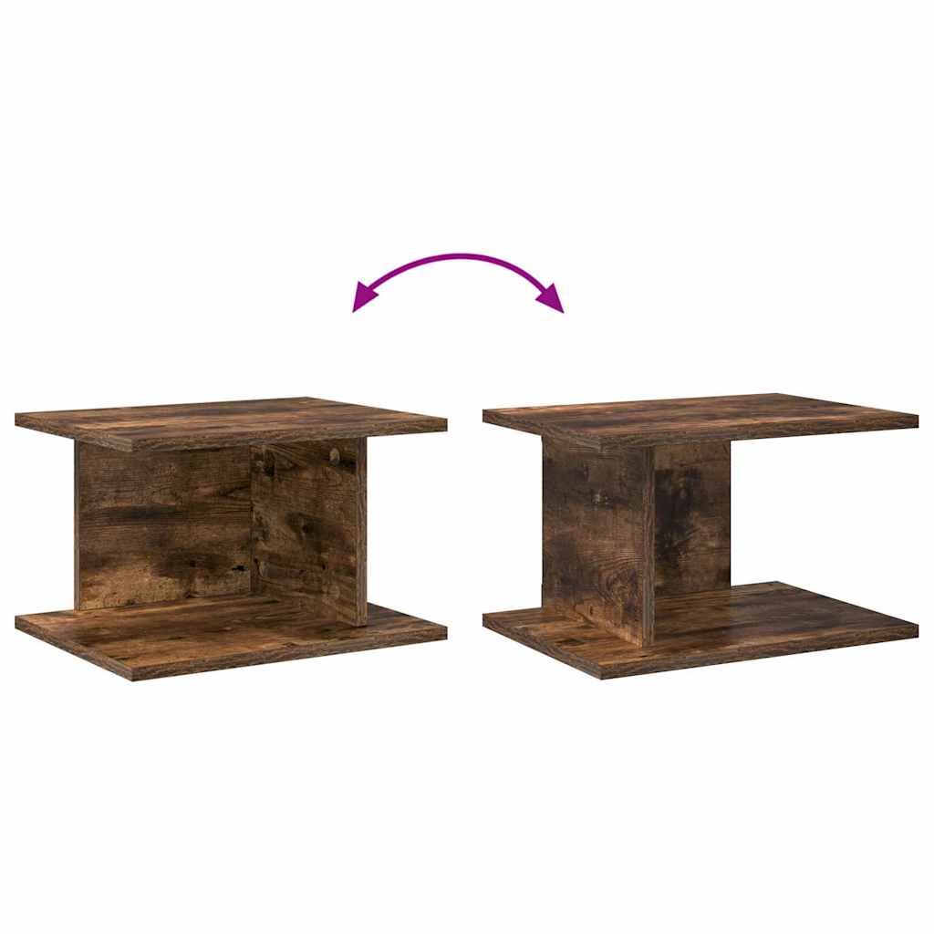 Bedside Table 2 pcs Smoked Oak 40 x 30 x 25 cm Engineered Wood