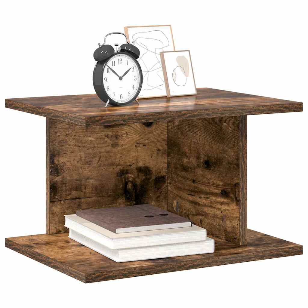 Bedside Table 2 pcs Smoked Oak 40 x 30 x 25 cm Engineered Wood