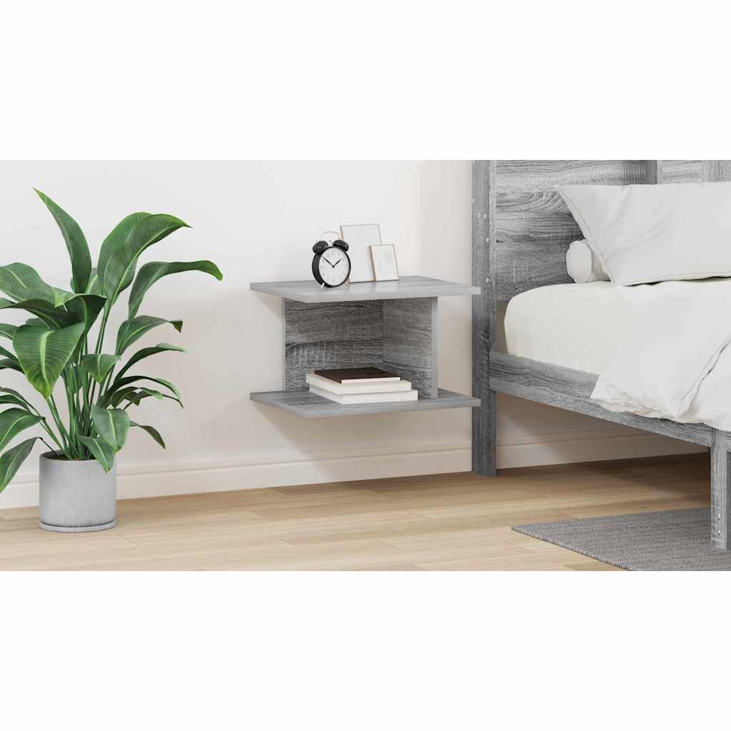 Bedside Table Grey Sonoma 40 x 30 x 25 cm Engineered Wood