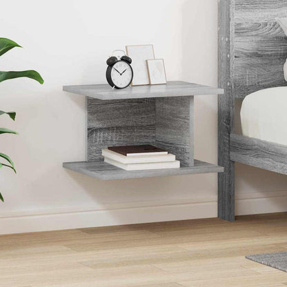 Bedside Table Grey Sonoma 40 x 30 x 25 cm Engineered Wood