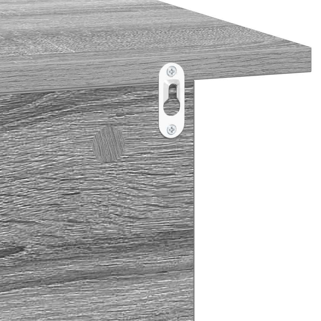 Bedside Table 2 pcs Grey Sonoma 40 x 30 x 25 cm Engineered Wood