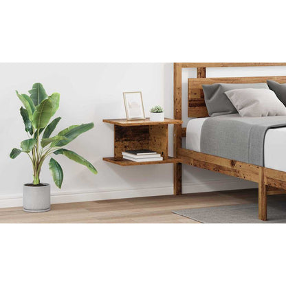 Bedside Table 2 pcs Old Wood 40 x 30 x 25 cm Engineered Wood