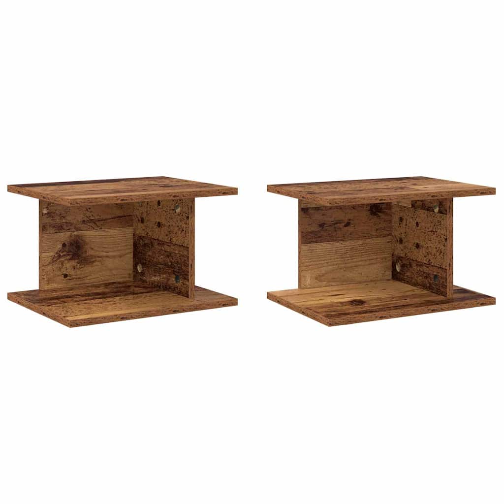 Bedside Table 2 pcs Old Wood 40 x 30 x 25 cm Engineered Wood