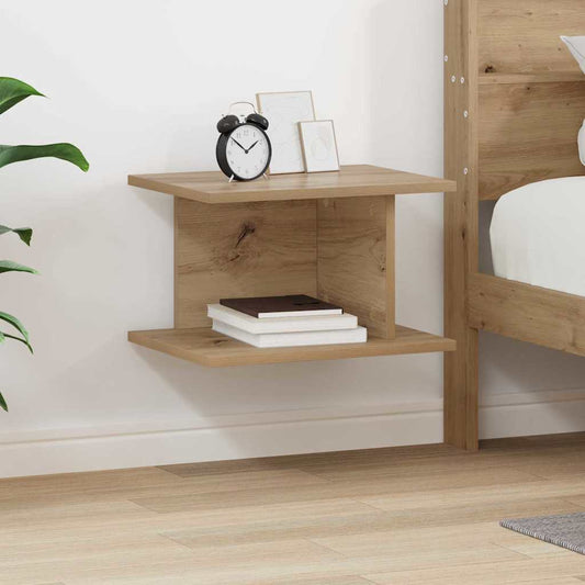 Bedside Table Artisan Oak 40 x 30 x 25 cm Engineered Wood