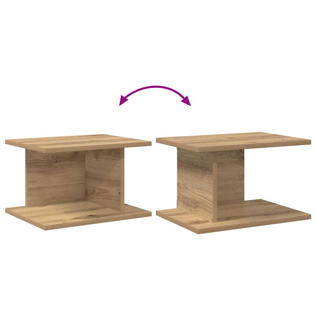 Bedside Table 2 pcs Artisan Oak 40 x 30 x 25 cm Engineered Wood