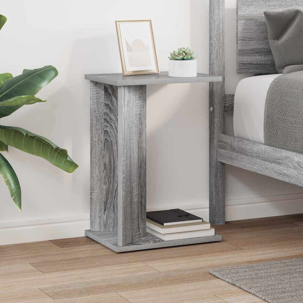 End Table Grey Sonoma 35 x 25 x 50 cm Engineered Wood