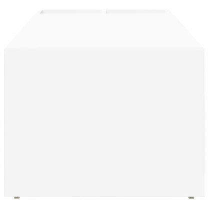 Coffee Table White 101.5 x 50 x 37 cm Engineered Wood