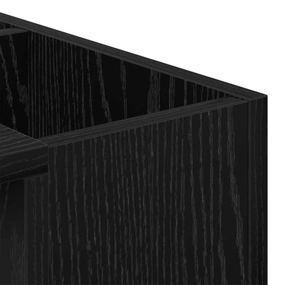 Coffee Table Black Oak 101.5 x 50 x 37 cm Engineered Wood