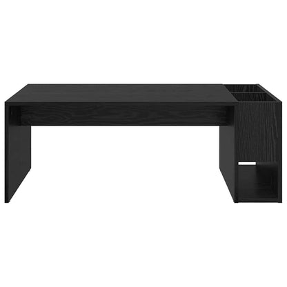 Coffee Table Black Oak 101.5 x 50 x 37 cm Engineered Wood