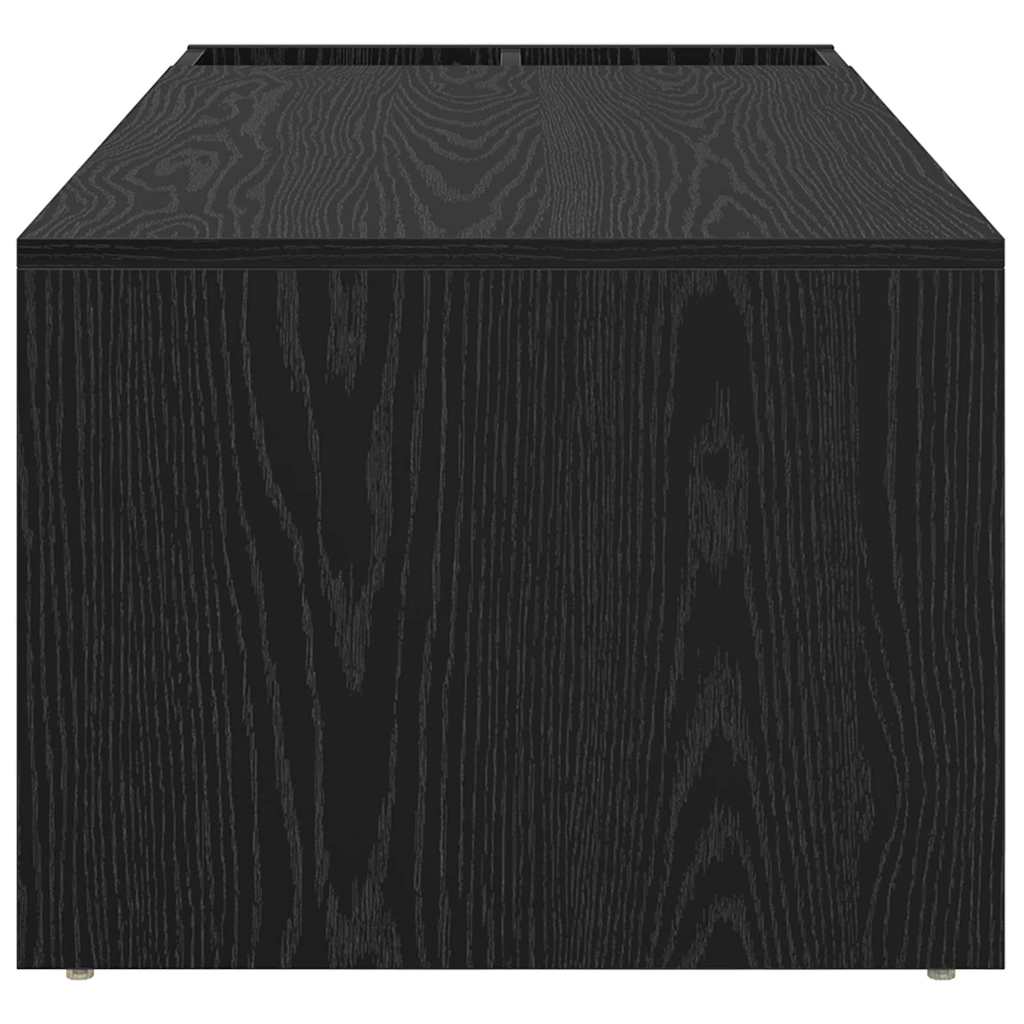 Coffee Table Black Oak 101.5 x 50 x 37 cm Engineered Wood