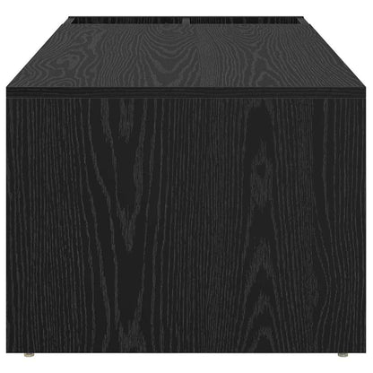 Coffee Table Black Oak 101.5 x 50 x 37 cm Engineered Wood