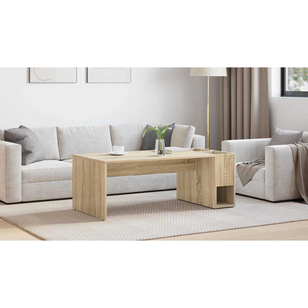Coffee Table Sonoma Oak 101.5 x 50 x 37 cm Engineered Wood
